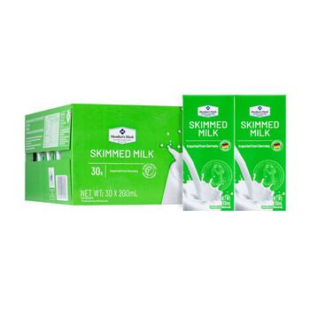 山姆会员商店山姆超市代购脱脂牛奶德国进口脱脂牛奶乳纯牛奶200ml30