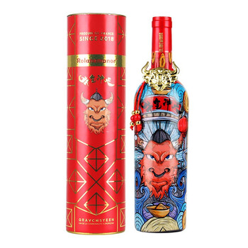 法国原酒进口 云穆庄园牛气冲天珍藏干红15度 圆筒装 单支装