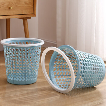 千屿2个装家用大号软塑干湿分类镂空压圈垃圾桶圆形纸篓垃圾筒 千屿2个装家用大号软塑干湿分类镂空压圈垃圾桶圆形纸篓垃圾筒