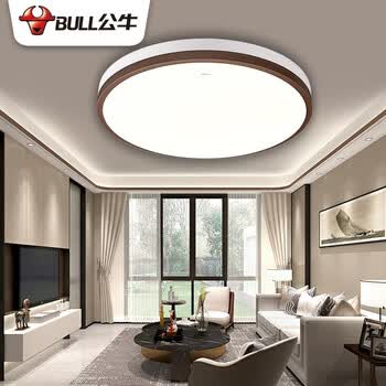 公牛(bull)吸顶灯 朗晨圆形卧室灯客厅灯全屋灯北欧风简约现代三段调