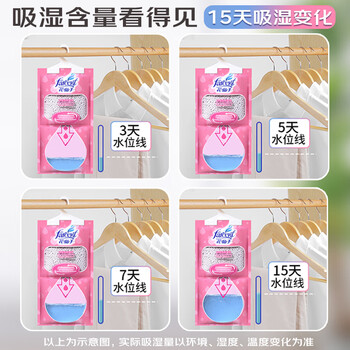 花仙子(Farcent)除湿袋 可挂式除湿干燥剂防潮吸湿室内宿舍衣柜 玫瑰香 230g*8袋 花仙子(Farcent)除湿袋 可挂式除湿干燥剂防潮吸湿室内宿舍衣柜 玫瑰香 230g*8袋