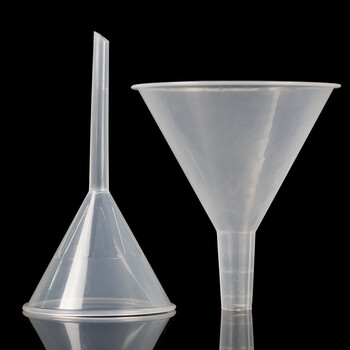 海斯迪克 HKQS-186 塑料透明小漏斗 实验室三角漏斗 耐高温锥形漏斗 150mm（1个）