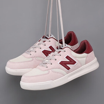 正品nb纽百伦运动休闲鞋男春夏新款滑板鞋new百伦n字小白鞋女灰酒红36