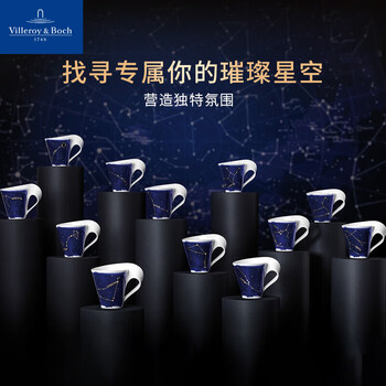 德国唯宝（Villeroy&Boch）马克杯星座杯咖啡杯高级情侣杯子水杯陶瓷杯新婚礼物白羊座300ml