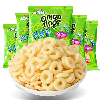 包鲜虾片鲜虾条膨化休闲食品儿童小包装零食 【60包】洋葱圈7克*60包