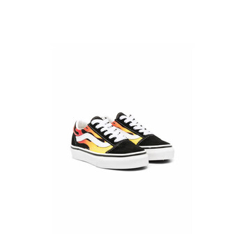 万斯vansvans童装oldskool火焰印花板鞋黑色us15us15