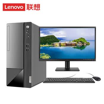 联想（Lenovo）台式电脑 扬天M460 办公电脑主机定制设计 i5-12400 8G 256G+1T 集显 W11 23.8英寸显示器