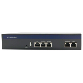 华三新华三 ER2200G2 双WAN+3LAN千兆高速企业级有线路由器 带机50-100  AC管理/无风扇/图形配置