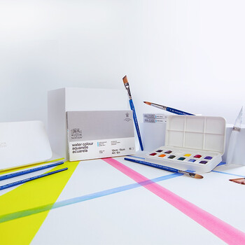 温莎牛顿【弗洛伊德同品牌】歌文水彩笔进口水彩笔勾线笔铺色笔5支套B款