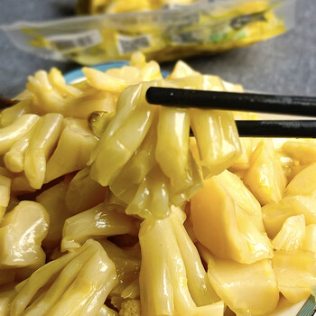 阿哆温州特产菜花梗泡菜下饭菜鲜嫩爽脆花菜梗酱腌菜台州冷盘凉菜