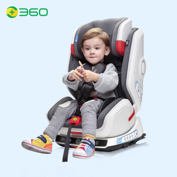 360儿童安全座椅 汽车智能安全座椅 适合9个月-12岁 isofix接口 智能头等舱 潜力灰