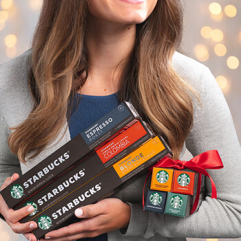 星巴克浓遇胶囊咖啡精选哥伦比亚+特选综合+浓缩烘焙+派克【40粒4盒装】