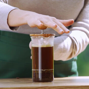 HARIO原装进口法压壶橄榄木咖啡壶茶壶冲茶器咖啡过滤网300ML