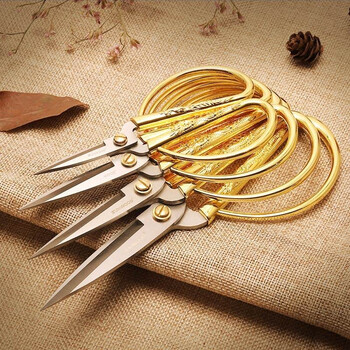 三木(SUNWOOD)153mm不锈钢龙凤呈祥结婚开业剪彩居家剪家用彩金剪刀 91123 三木(SUNWOOD)153mm不锈钢龙凤呈祥结婚开业剪彩居家剪家用彩金剪刀 91123