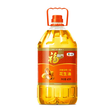 福臨門 濃香壓榨一級花生油4.5l 中糧出品 食用油