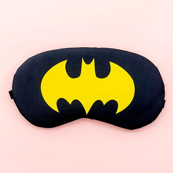 卡通可爱儿童护眼罩学生睡觉睡男遮光透气冷敷冰敷女款眼罩黄色蝙蝠侠