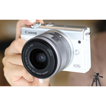 m200 m100学生入门级m6二代微单反相机数码旅游 国行m200白色15-45 25