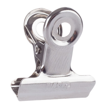 晨光(M&G)文具热门商品19mm银色圆形票夹 办公资料整理夹 财务票据夹 6个装ABS92640