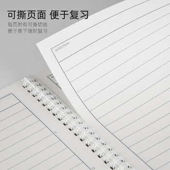 Nakabayashi仲林英语笔记本B5/40张线圈作文本考研 黑色作文本20段