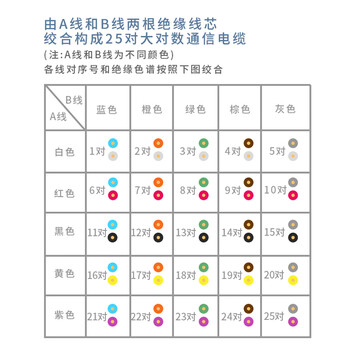 双下（SUAXUA）HYA-200*2*0.5室外大对数电缆200对市内通信电话语音大对数线缆铝塑综合护套100米 SX-LB15A8