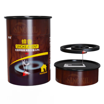 希诺蟑螂药烟熏烟雾杀蟑螂全窝端家用室内除蟑螂神器蟑香12盘装*1桶 