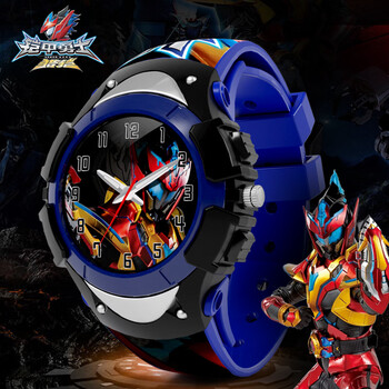 超级飞侠铠甲勇士儿童玩具手表卡通发光指针表夜光防水石英表 猎铠马