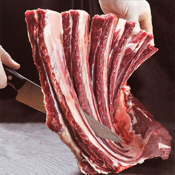牛肉牛排骨新鲜多肉清真黄牛肉现宰原切肋排牛仔骨3斤腾旺纳跃4斤多肉