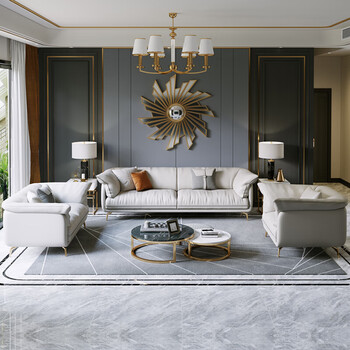 伯爵公馆真皮沙发客厅小户型2022年新款意式轻奢网红创意个性拐角家具