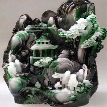 中国　玉石岫玉彫刻　玉器　環　装飾品　C　4572 中国 玉石彫刻 雙耳活環 獅子鈕蓋爐 三足香炉 唐木台