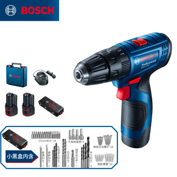 博世（BOSCH）GSB 120 12V充电式手电钻电动螺丝刀锂电冲击钻双电+小黑盒工具箱