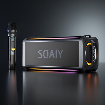 索爱soaiysh05蓝牙音箱超重低音炮大功率立体声广场舞k歌车载无线音响