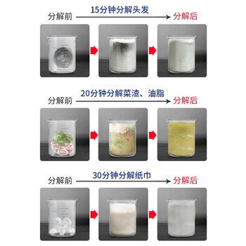 巨奇（JUQI）管道疏通剂强力溶解厨房下水道油污厕所马桶疏通除臭剂1000ml3瓶