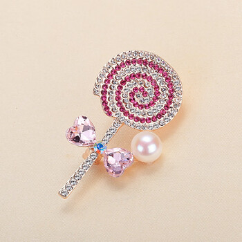 法国奥利维拉珠宝 珍珠发夹胸针 多款可选 棒棒糖胸针6514