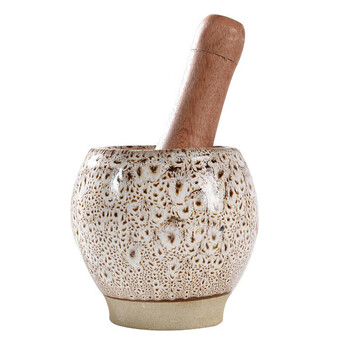 蒜臼子家用石头捣蒜器石臼天然泰山青石蒜窝子压蒜泥器厨房用品小工具