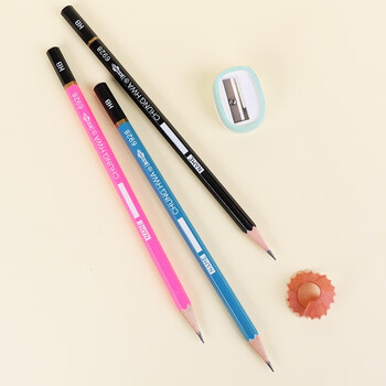 【开学必备】中华六角杆沾头HB学生铅笔办公书写铅笔12支装6928