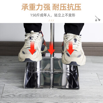 美家生活高档不锈钢扫把簸箕套装 一体成型垃圾铲 加厚垃圾斗卫生斗畚箕
