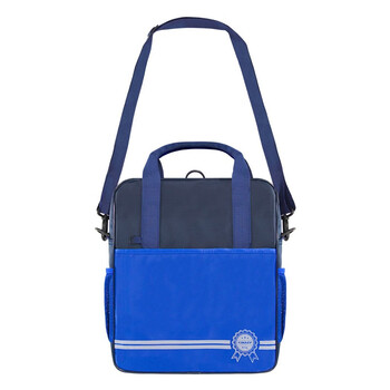 金得利三用可背式补习袋小学生书包多功能手提袋大容量拎书袋男女儿童美术袋补习包补课包文件袋蓝DC1925