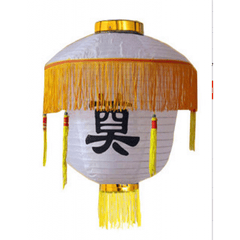 白色白事祭奠灯笼清明节挂清长冬瓜灯笼上坟扫墓专用白事灵堂布置花篮