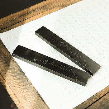 天然原石大理石镇尺石质镇纸石头镇尺书法压纸石镇纸尺砚石书镇摆件压