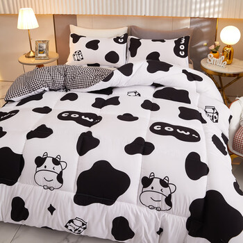 被子冬被芯学生宿舍单人春秋女空调被夏季棉被褥加厚保暖四季通用奶牛