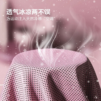 LAC冷感运动毛巾 健身凉爽降温消暑巾 吸汗速干冰凉毛巾 两条装 粉色 LAC冷感运动毛巾 健身凉爽降温消暑巾 吸汗速干冰凉毛巾 两条装 粉色