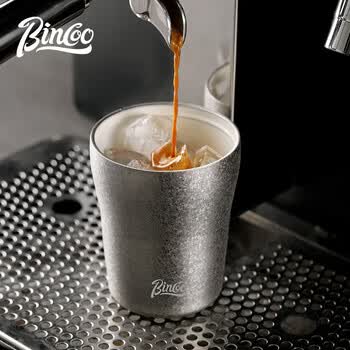 Bincoo咖啡杯陶瓷涂层内胆保温杯不锈钢复古高颜值户外随行水杯子