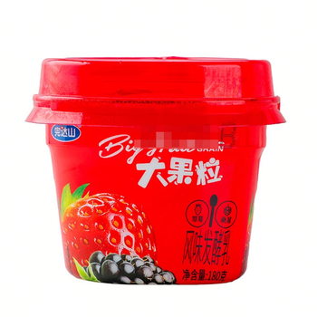 完达山大果粒草莓桑葚酸奶180g