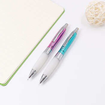 三菱（uni）摇摇出芯自动铅软胶笔握学生活动铅笔M5-618GG 0.5mm 蓝胶黑杆