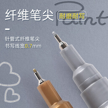 金万年0.7mm油漆笔【摇晃排气】黑色4支签字笔补漆笔记号笔马克笔高光笔签到笔涂鸦笔轮胎笔 G-0974-001