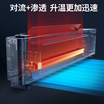 先锋石墨烯踢脚线取暖器雾化加湿智能电暖气速热移动地暖防水电暖器DTJ-T11R-IOT