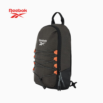 锐步防泼水耐磨轻量胸包 户外旅行多场景单肩斜挎包 可调节肩带 黑色