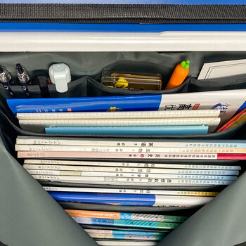 金得利10层12格课桌挂书袋收纳袋书桌挂袋大容量桌边书袋侧面收纳袋初中高中生书挂袋收纳神器灰色DC1926 金得利10层12格课桌挂书袋收纳袋书桌挂袋大容量桌边书袋侧面收纳袋初中高中生书挂袋收纳神器灰色DC1926