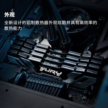 金士顿 (Kingston) FURY 32GB(16G×2)套装 DDR5 7200 台式机内存条 Renegade叛逆者系列 骇客神条