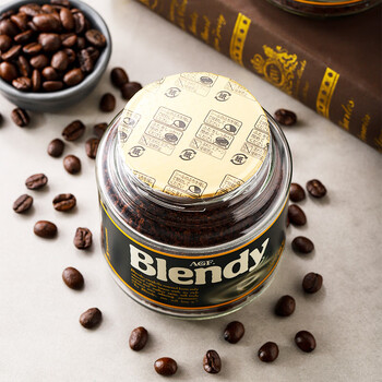 AGFBlendy无蔗糖速溶黑咖啡粉80g绿罐原味雾干造粒提神原装进口